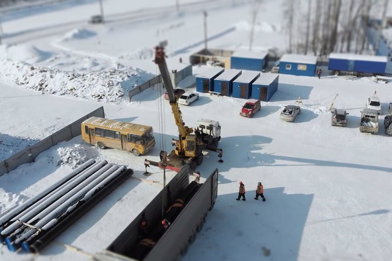 Состояние объекта строительства КСПГ «Тобольск» на февраль 2021 г.